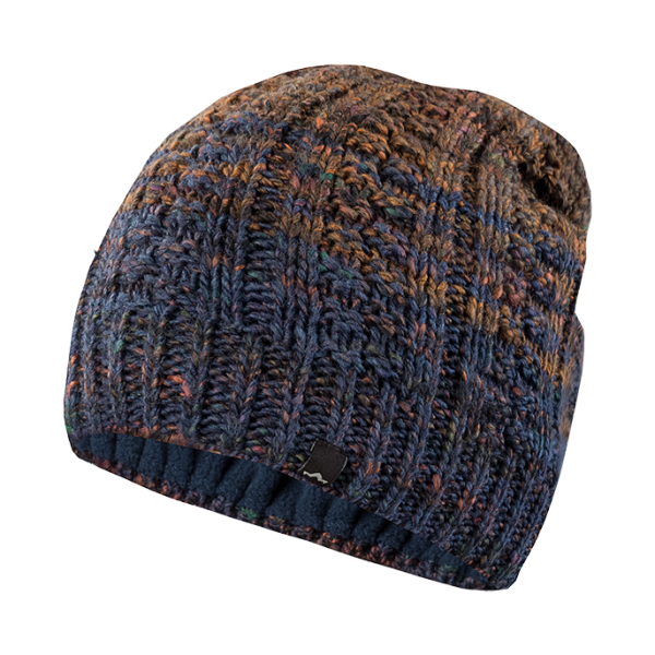 Шапка Алафа (индиго/оранжевый меланж; 56-58)